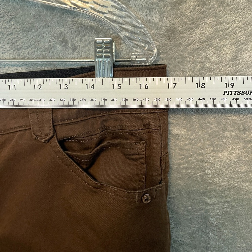 Democracy Women Ab Solution Skinny Ankle Pants 12 Brown Minimalist Capsule - Picture 6 of 10